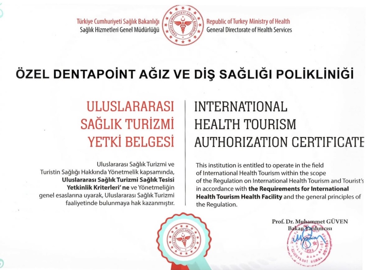 Sağlık Turizmi Yetki Belgesi