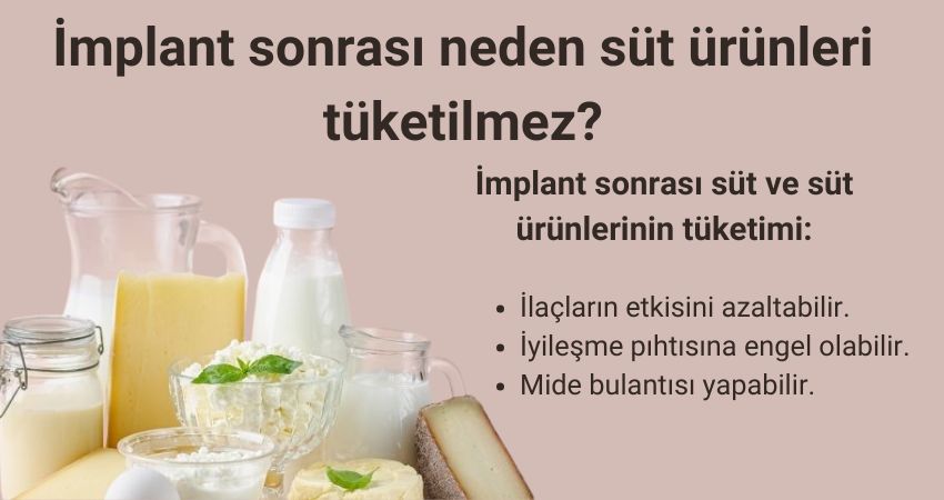 İmplant sonrası neden süt ürünleri tüketilmez? İzmir